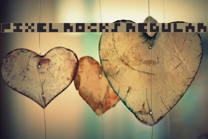 Pixel rocks Regular Font examples