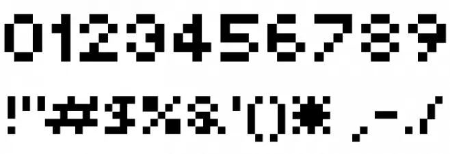 Pixel Font OTHER CHARS