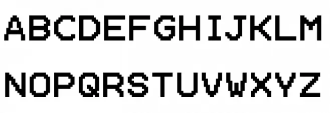 Pixel12x10 Schriftart Groß