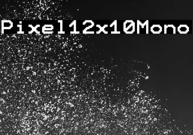 Pixel12x10Mono Font examples