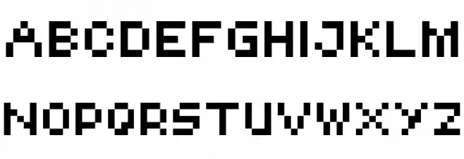 Pixel Schriftart Groß
