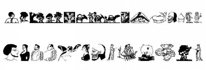 PixelBats Schriftart Groß