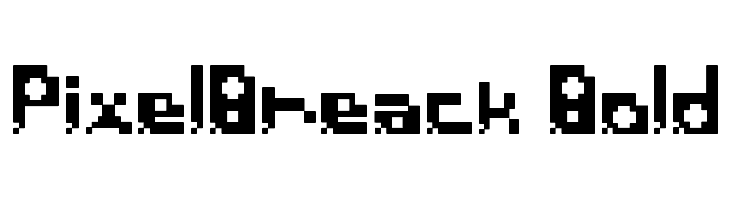PixelBreack Bold  font caratteri gratis