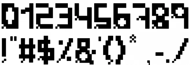 PixelBreack Bold Font OTHER CHARS