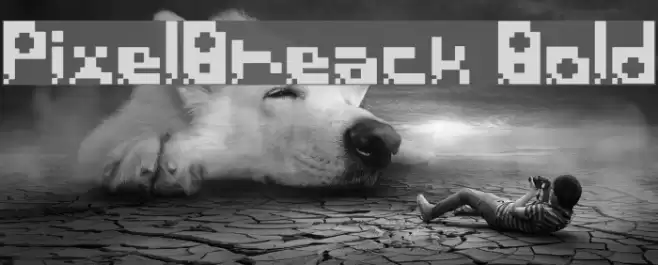 PixelBreack Bold Font examples