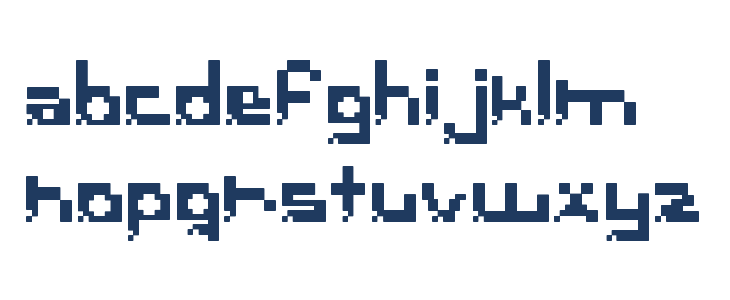 PixelBreack Bold Lowercase