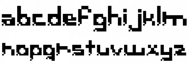 PixelBreack Bold Font LOWERCASE