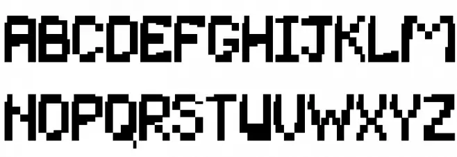 PixelBug Шрифта ВЕРХНИЙ