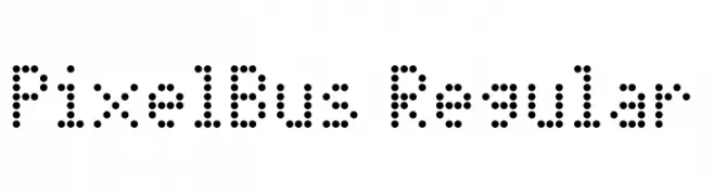 PixelBus Regular  Free Fonts Download