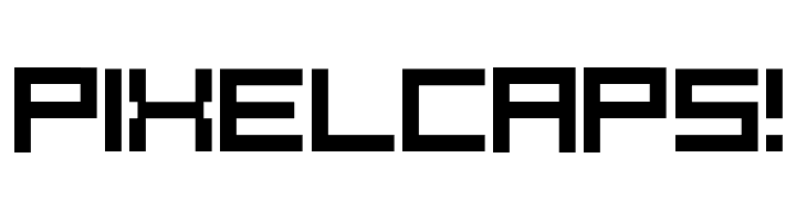 PixelCaps!  免费字体下载