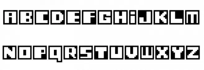 PixelCards Font Litere mici