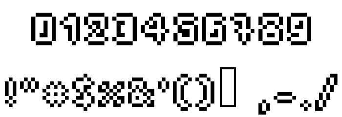 PixelDart Font OTHER CHARS