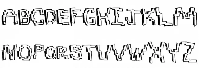 PixelDraw Schriftart Groß