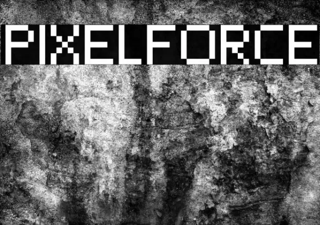 PixelForce Font examples