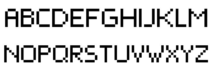 PixelForce Font LOWERCASE