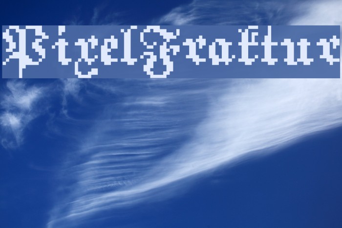 PixelFraktur Font examples