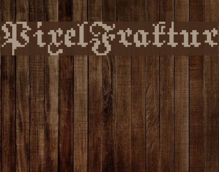 PixelFraktur Font examples