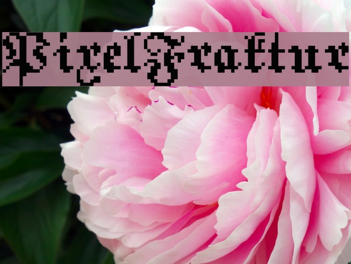 PixelFraktur Font examples