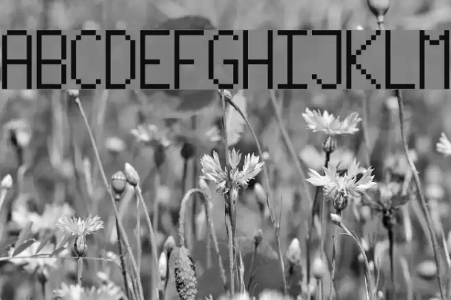 PixelLetters フォント examples
