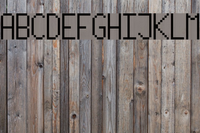 PixelLetters Font examples