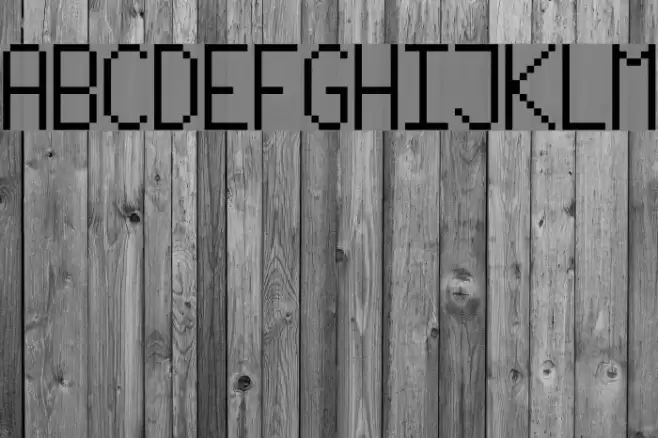 PixelLetters フォント examples