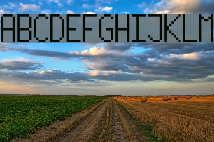 PixelLetters Font examples