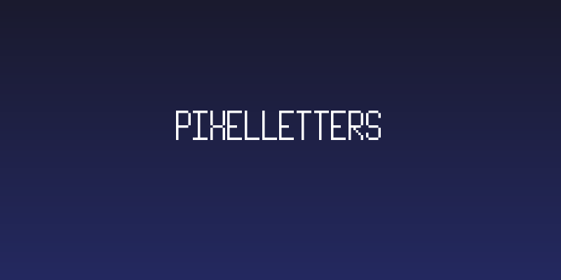 PixelLetters Social Header
