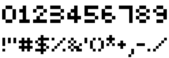 PixelMadness Font OTHER CHARS