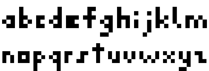 PixelMadness Font LOWERCASE