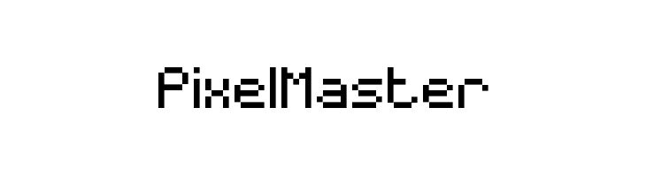 PixelMaster  font caratteri gratis