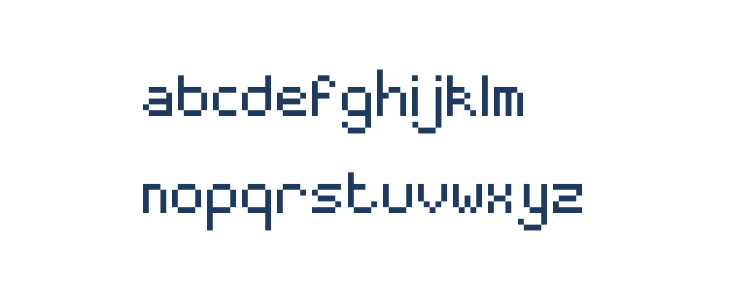 PixelMaster Lowercase