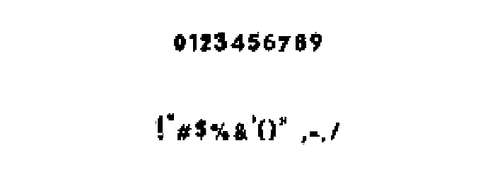 PixelNoise Font OTHER CHARS