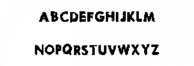 PixelNoise Font Litere mari