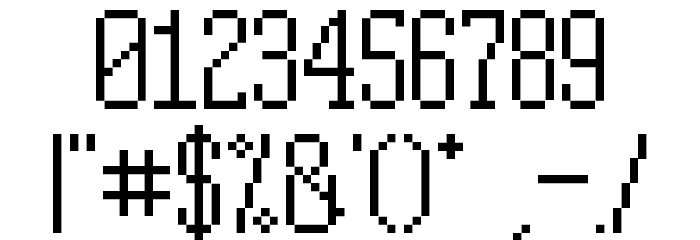 PixelPlay Regular Font OTHER CHARS