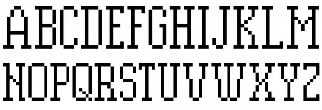 PixelPlay Regular Polices MAJUSCULES