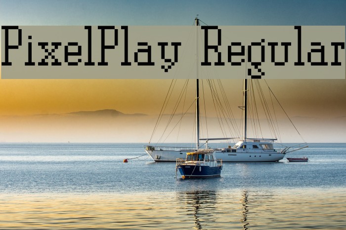 PixelPlay Regular Font examples