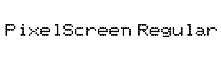 PixelScreen Regular Font