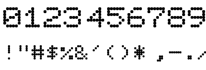 PixelScreen Regular Font OTHER CHARS
