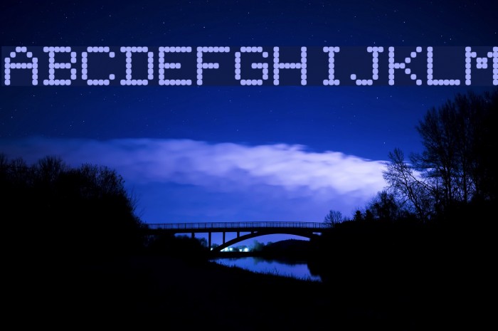 PixelScreen Regular Font examples