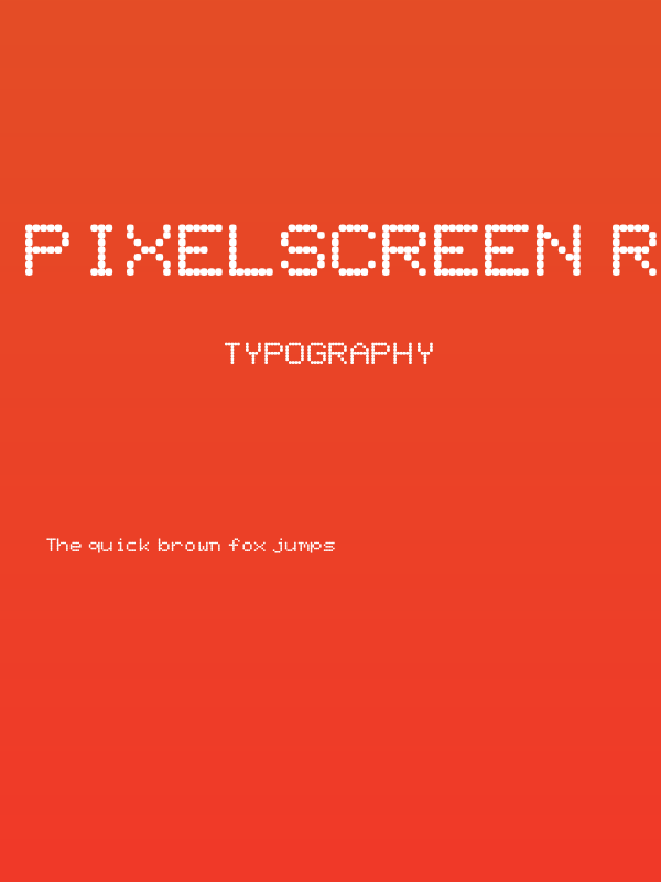 PixelScreen Regular Poster