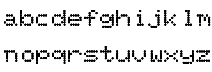 PixelScreen Regular Font LOWERCASE