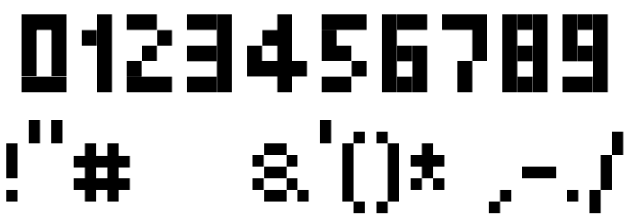 PixelSix10 Шрифта ДРУГИЕ символов