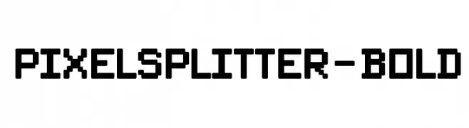 PixelSplitter-Bold  免费字体下载