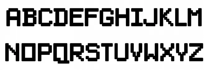 PixelSplitter-Bold Font Litere mari
