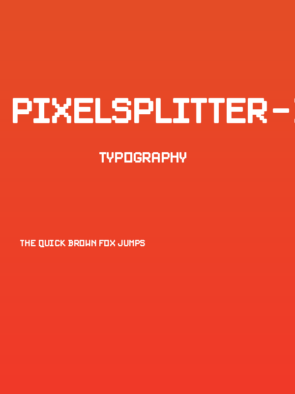 PixelSplitter-Bold Poster