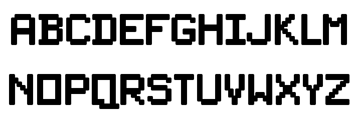 PixelSplitter-Bold Font LOWERCASE