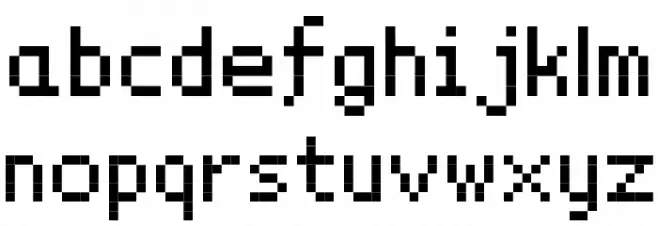 PixelYourLife Schriftart Kleinbuchstaben