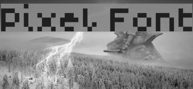 Pixel Font examples