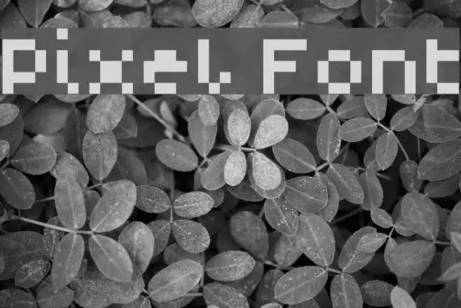 Pixel Font examples