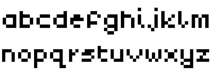 Pixel Font LOWERCASE